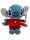 Disney Lilo und Stitch Kuscheltier Lilo und Stitch Plüschtier XXL 36 cm Stofftier Anime Kawaii Plush Stofftier Cute Plushie Halloween Weihnachten Geschenke für Kinder Stitch mit rot