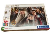 Clementoni - 27264 - Supercolor Puzzle - Harry Potter - Puzzle 104 Teile Ab 6 Jahren, Buntes Kinderpuzzle Mit Besonderer Leuchtkraft & Farbintensität, Geschicklichkeitsspiel Für Kinder