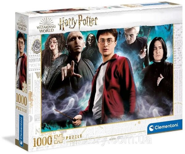 Clementoni 39586 Harry Potter – Puzzle 1000 Teile ab 9 Jahren, buntes Erwachsenenpuzzle mit kräftigen Farben, Geschicklichkeitsspiel für die ganze Familie, schöne Geschenkidee