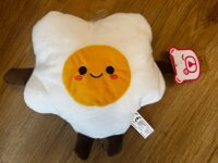 Kuscheltier Food Foodies Plüschtier XXL 20 cm Stofftier Anime Kawaii Plush Stofftier Cute Plushie Halloween Weihnachten Geschenke für Kinder Spiegelei