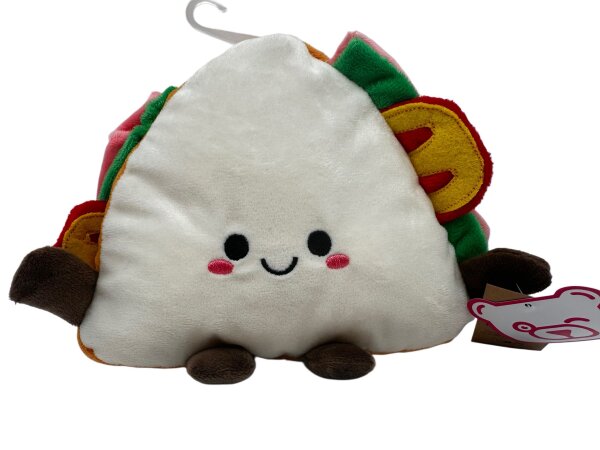Kuscheltier Food Foodies Plüschtier XXL 20 cm Stofftier Anime Kawaii Plush Stofftier Cute Plushie Halloween Weihnachten Geschenke für Kinder Plüsch Sandwich