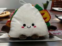 Kuscheltier Food Foodies Plüschtier XXL 20 cm Stofftier Anime Kawaii Plush Stofftier Cute Plushie Halloween Weihnachten Geschenke für Kinder Plüsch Sandwich