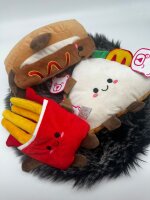 Kuscheltier Food Foodies Plüschtier XXL 20 cm Stofftier Anime Kawaii Plush Stofftier Cute Plushie Halloween Weihnachten Geschenke für Kinder Plüsch Sandwich