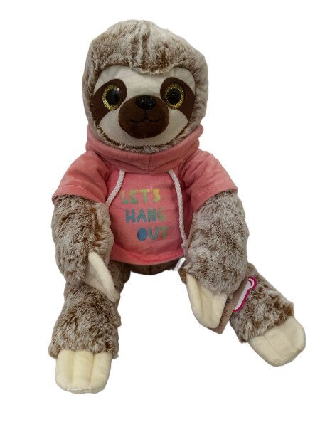 Faultier Kuscheltier XXL 52 cm Faultier Plüschtier Anime Kawaii Plush Stofftier Cute Plushies Plüschtiere Plushie Halloween Weihnachten Geschenke für Kinder Faultier Let´s Hang Out rosa