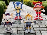 Sonic The Hedgehog - SEGA - Sonic Plüschtier 30 cm, Sonic Prime Kuscheltier blau