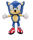 Sonic The Hedgehog - SEGA - Sonic Plüschtier 30 cm, Sonic Prime Kuscheltier blau