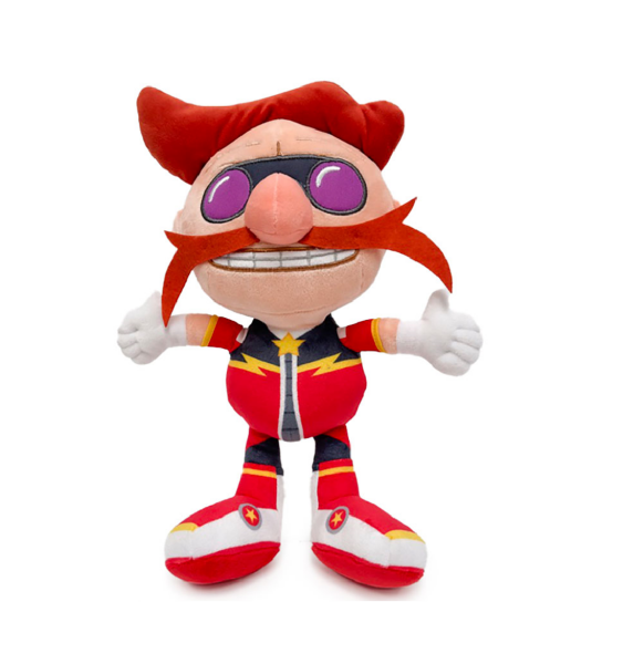 Sonic The Hedgehog - SEGA - Sonic Plüschtier 30 cm, Sonic Prime Dr. Eggman (Mr. Doctor) Kuscheltier rot