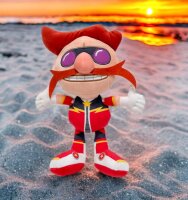 Sonic The Hedgehog - SEGA - Sonic Plüschtier 30 cm, Sonic Prime Dr. Eggman (Mr. Doctor) Kuscheltier rot