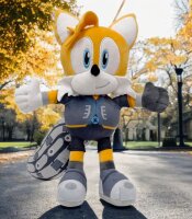Sonic The Hedgehog - SEGA - Sonic Plüschtier 30 cm, Sonic Prime Kuscheltier gelb Tails Nine
