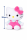 Hello Kitty Kuscheltier Plüschtier 23 cm Stofftier Schleife pink