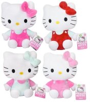 Hello Kitty Kuscheltier Plüschtier 23 cm Stofftier Schleife rot