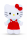 Hello Kitty Kuscheltier Plüschtier 23 cm Stofftier Schleife rot