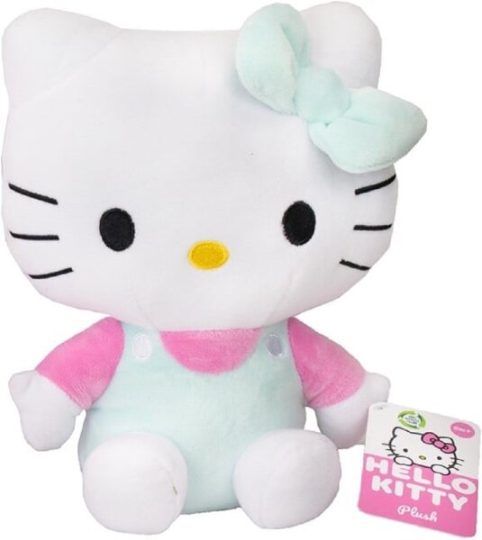 Hello Kitty Kuscheltier Plüschtier 23 cm Stofftier Schleife weiß