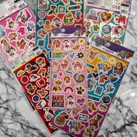 Paw Patrol Aufkleber 2 Bögen mit Chase, Marshall, Rubble, Skye und Rocky  über 50 Sticker bunt