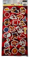 Paw Patrol Aufkleber 2 Bögen mit Chase, Marshall, Rubble, Skye und Rocky  über 50 Sticker bunt