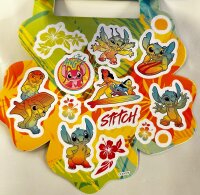 Lilo&Stitch Bubble Sticker Aufkleber Buch mit Angel, Stitch, Schrulle und seine Freunde über 50 Sticker blau pink
