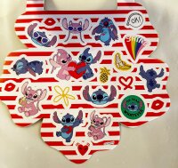 Lilo&Stitch Bubble Sticker Aufkleber Buch mit Angel, Stitch, Schrulle und seine Freunde über 50 Sticker blau pink