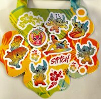 Lilo&Stitch Bubble Sticker Aufkleber Buch mit Angel, Stitch, Schrulle und seine Freunde über 50 Sticker blau pink