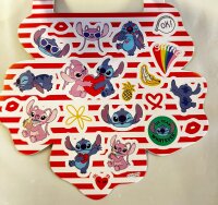 Lilo&Stitch Bubble Sticker Aufkleber Buch mit Angel, Stitch, Schrulle und seine Freunde über 50 Sticker blau pink