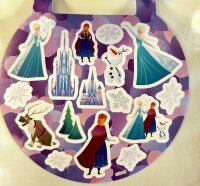 Frozen Eiskönigin Aufkleber Buch mit Anna, Elsa, Olaf und seine Freunde über 50 Sticker blau pink