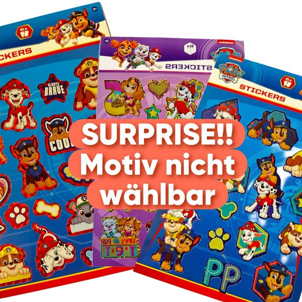 Paw Patrol Aufkleber Buch mit Chase, Marshall, Rubble, Skye und Rocky &uuml;ber 50 Sticker bunt