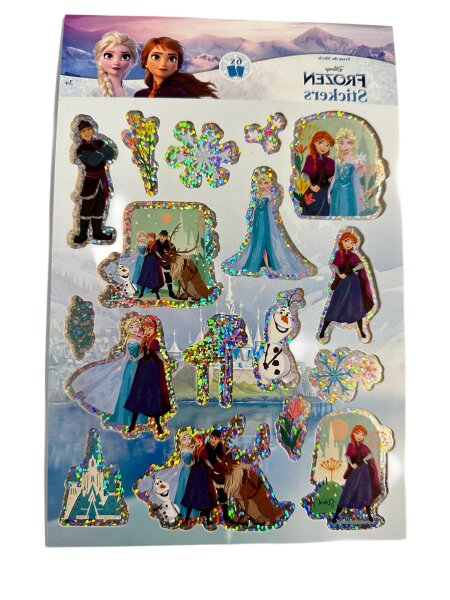 Frozen Eiskönigin Aufkleber Buch mit Anna, Elsa, Olaf und seine Freunde über 50 Sticker blau pink
