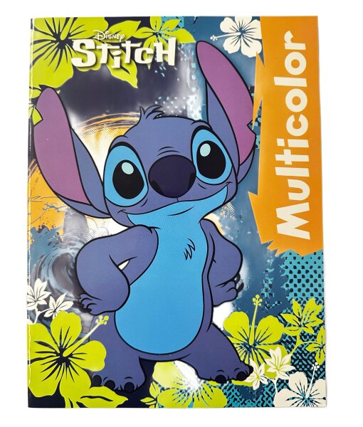 Lilo&Stitch Malbuch mit Angel, Stitch, Schrulle und seine Freunde blau pink