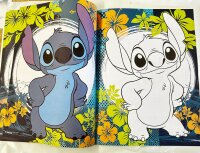Lilo&Stitch Malbuch mit Angel, Stitch, Schrulle und seine Freunde blau pink