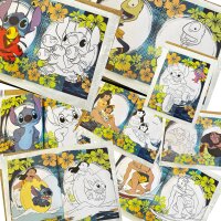Lilo&Stitch Malbuch mit Angel, Stitch, Schrulle und seine Freunde blau pink