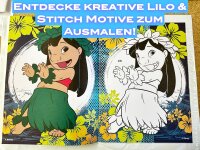 Lilo&Stitch Malbuch mit Angel, Stitch, Schrulle und seine Freunde blau pink