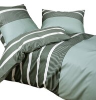 Janine Mako Satin Bettw&auml;sche 2 teilig Bettbezug 135...