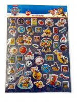 Paw Patrol Aufkleber 3D mit Chase, Marshall, Rubble, Skye und Rocky über 50 Sticker bunt