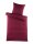 stofftraum Mikrofaser Bettwäsche 135 x 200 cm Bettbezug Kopfkissenbezug 80 x 80 cm classic chic Bordeauxrot
