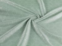 Optidream Mikrofaser Bettwäsche 135 x 200 cm Bettbezug Kopfkissenbezug 80 x 80 cm geprägt Cube salbei
