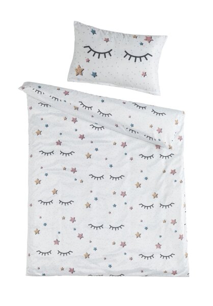 Optidream Mikrofaser Baby Bettwäsche 100 x 135 cm Bettbezug Kopfkissenbezug 40 x 60 cm Naema