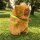 Capybara Kuscheltier braun Figur Plüsch 24 cm Plüsch Capybara mit Schildkröten Rucksack