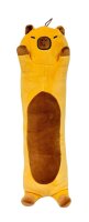 Capybara Kuscheltier Kissen braun Figur Plüsch 63 cm Plüsch Kuschelkissen Zuglufttier