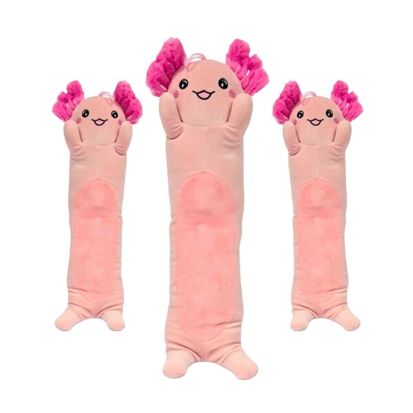 Axolotl Kuscheltier Kissen rosa pink Figur Plüsch 63 cm Plüsch Kuschelkissen Zuglufttier