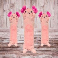 Axolotl Kuscheltier Kissen rosa pink Figur Plüsch 63 cm Plüsch Kuschelkissen Zuglufttier