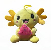 Axolotl Kuscheltier Echse Molch Figur Plüsch 12 cm...