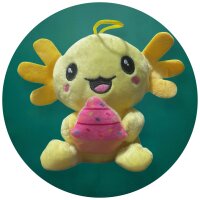 Axolotl Kuscheltier Echse Molch Figur Plüsch 12 cm...