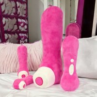 Satisfying Kuscheltier Dildo Vibrator Figur Plüsch 20 cm Plüsch rosa pink