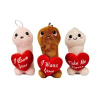 Plüsch Penis Herz Mr. Sexy Kuscheltier 15 cm beige...