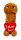 Plüsch Penis Herz Mr. Sexy Kuscheltier 47 cm braun Junggesellenabschied Geschenk