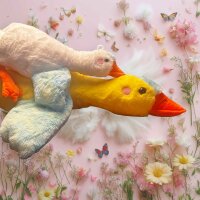 Ente Kuscheltier Kissen Figur Plüsch 42 cm...