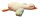 Ente Kuscheltier Kissen Figur Plüsch 42 cm Plüsch Kuschelkissen Flugente Gans weiß blau