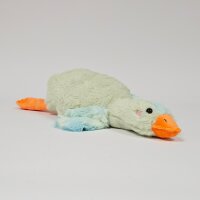 Ente Kuscheltier Kissen Figur Plüsch 72 cm Plüsch Kuschelkissen Flugente Gans grün blau