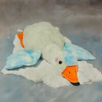 Ente Kuscheltier Kissen Figur Plüsch 72 cm Plüsch Kuschelkissen Flugente Gans grün blau