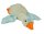 Ente Kuscheltier Kissen Figur Plüsch 72 cm Plüsch Kuschelkissen Flugente Gans grün blau