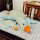 Ente Kuscheltier Kissen Figur Plüsch 72 cm Plüsch Kuschelkissen Flugente Gans grün blau